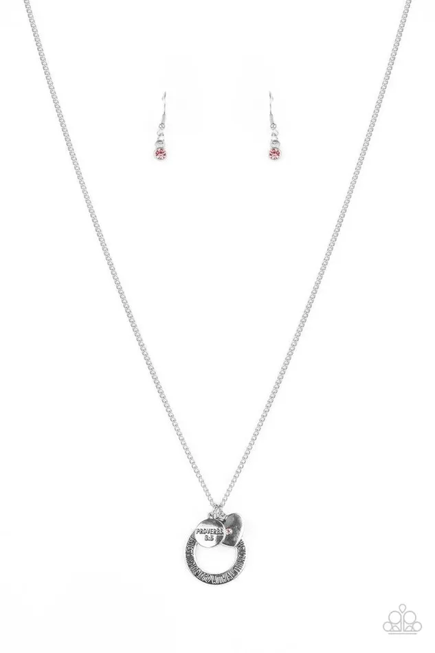 Paparazzi Jewelry Necklaces Paparazzi Necklace Full of Faith Pink Paparazzi Jewelry Necklaces Paparazzi Necklace Full of Faith Pink