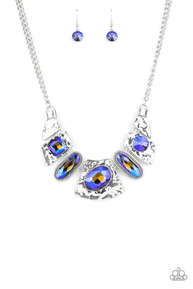 Paparazzi Jewelry Necklaces Paparazzi Necklace Futuristic Fashionista Blue Paparazzi Jewelry Necklaces Paparazzi Necklace Futuristic Fashionista Blue