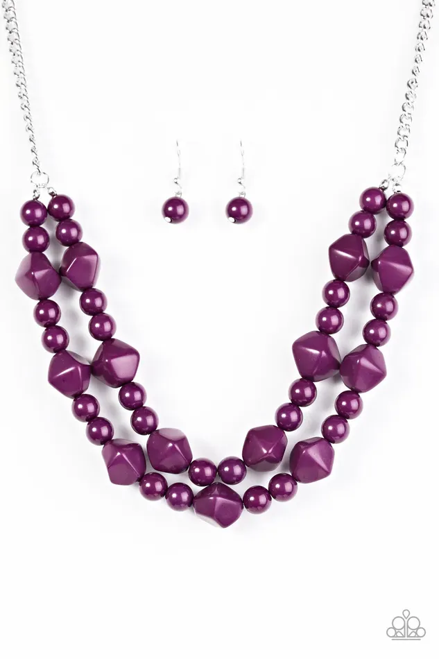 Paparazzi Jewelry Necklaces Paparazzi Necklace Galapagos Glam Purple