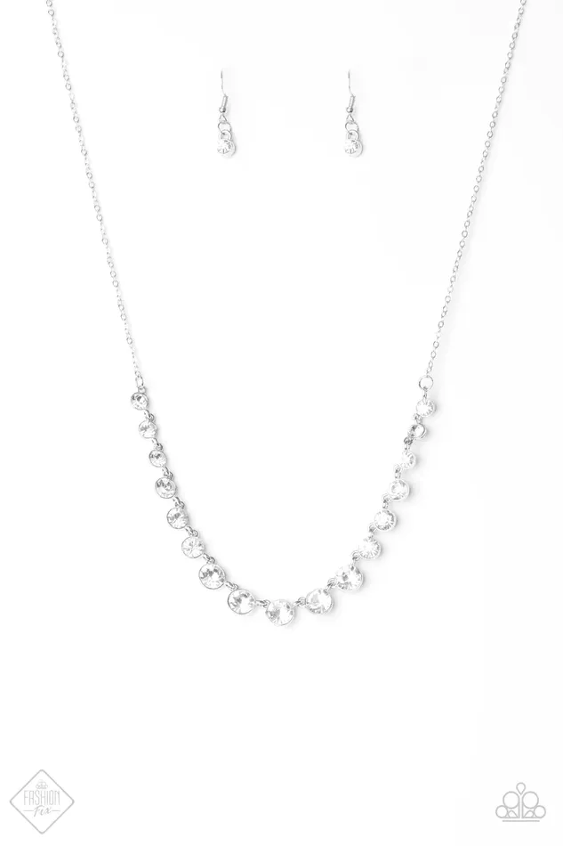 Paparazzi Jewelry Necklaces Paparazzi Necklace Here We GLOW White