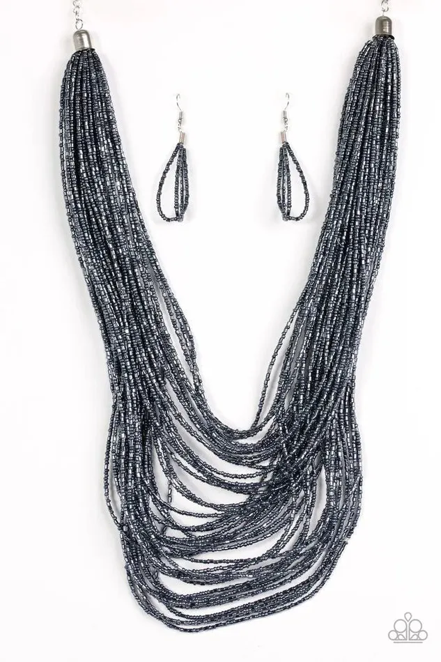 Paparazzi Jewelry Necklaces Paparazzi Necklace Ice Storm Blue