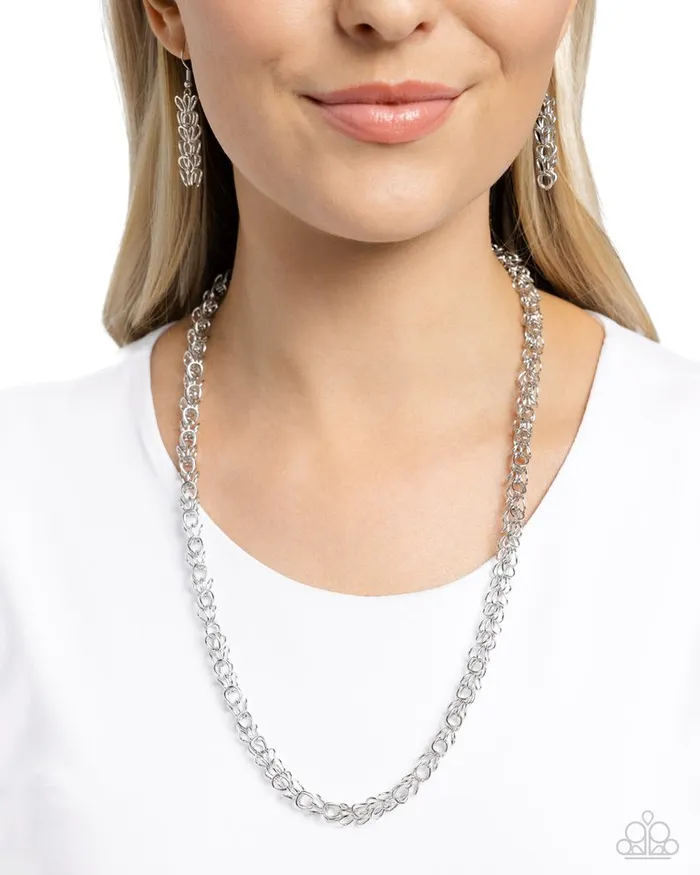 Paparazzi Jewelry Necklaces Paparazzi Necklace Industrial Influence Silver