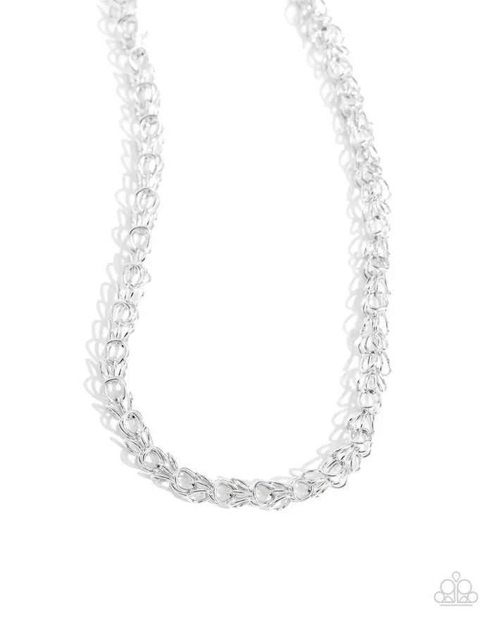 Paparazzi Jewelry Necklaces Paparazzi Necklace Industrial Influence Silver Paparazzi Jewelry Necklaces Paparazzi Necklace Industrial Influence Silver