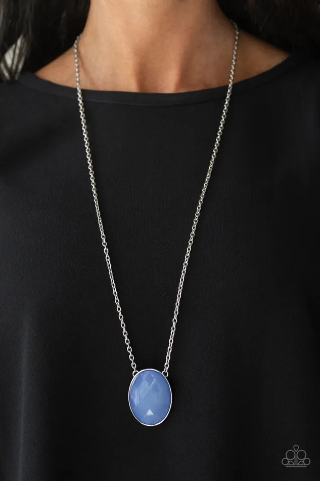Paparazzi Jewelry Necklaces Paparazzi Necklace Intensely Illuminated Blue