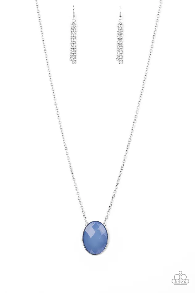 Paparazzi Jewelry Necklaces Paparazzi Necklace Intensely Illuminated Blue
