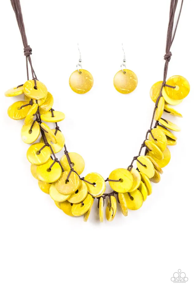 Paparazzi Jewelry Necklaces Paparazzi Necklace Jammin In Jamaica Yellow