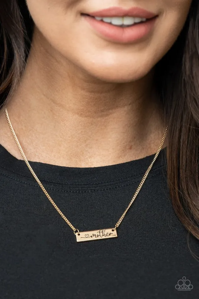 Paparazzi Jewelry Necklaces Paparazzi Necklace Joy Of Motherhood Gold