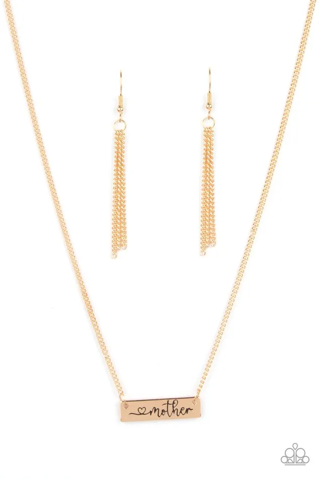 Paparazzi Jewelry Necklaces Paparazzi Necklace Joy Of Motherhood Gold