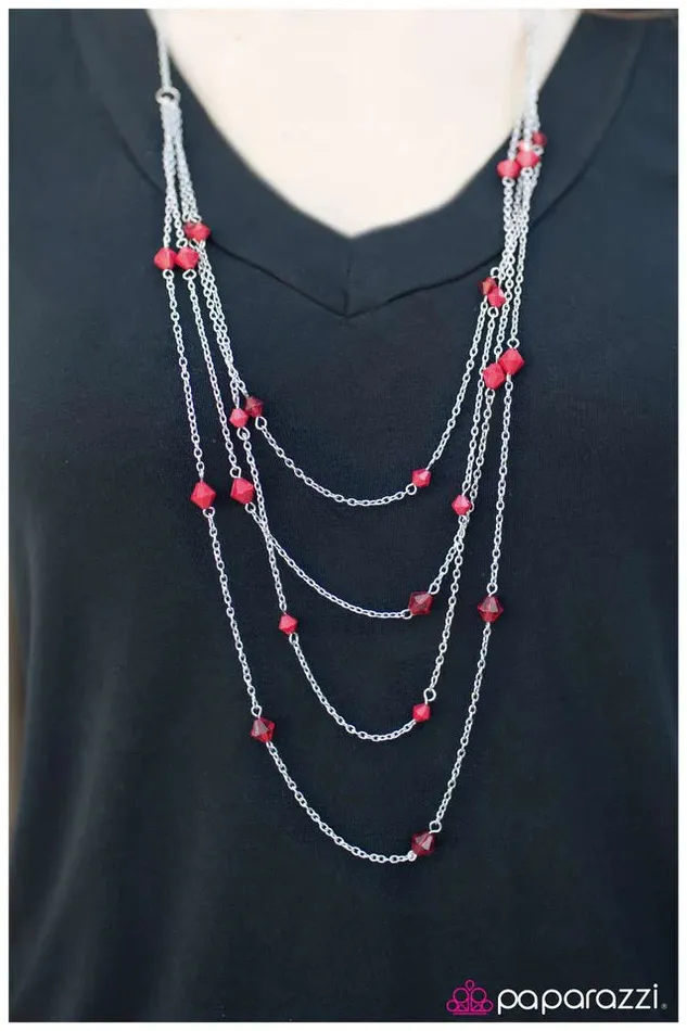 Paparazzi Jewelry Necklaces Paparazzi Necklace Just Enough Red