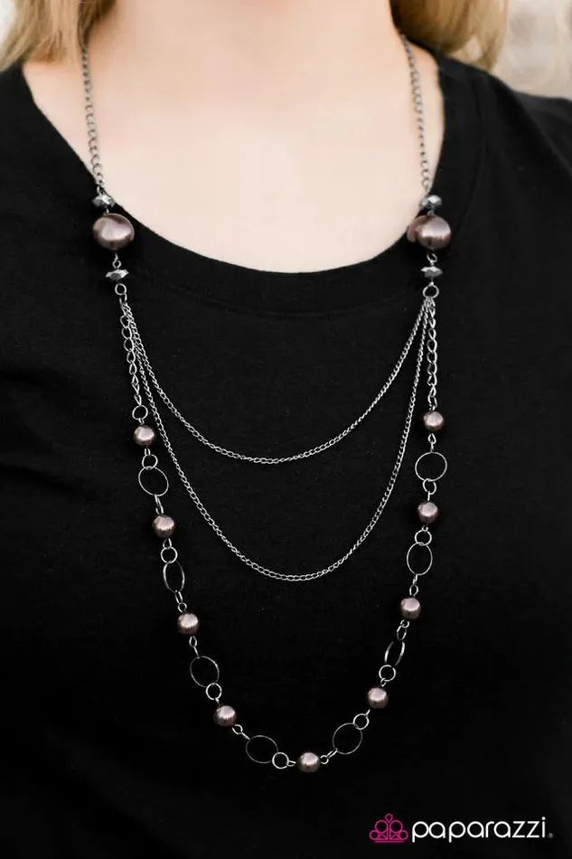 Paparazzi Jewelry Necklaces Paparazzi Necklace Keep The Mystery Alive Brown