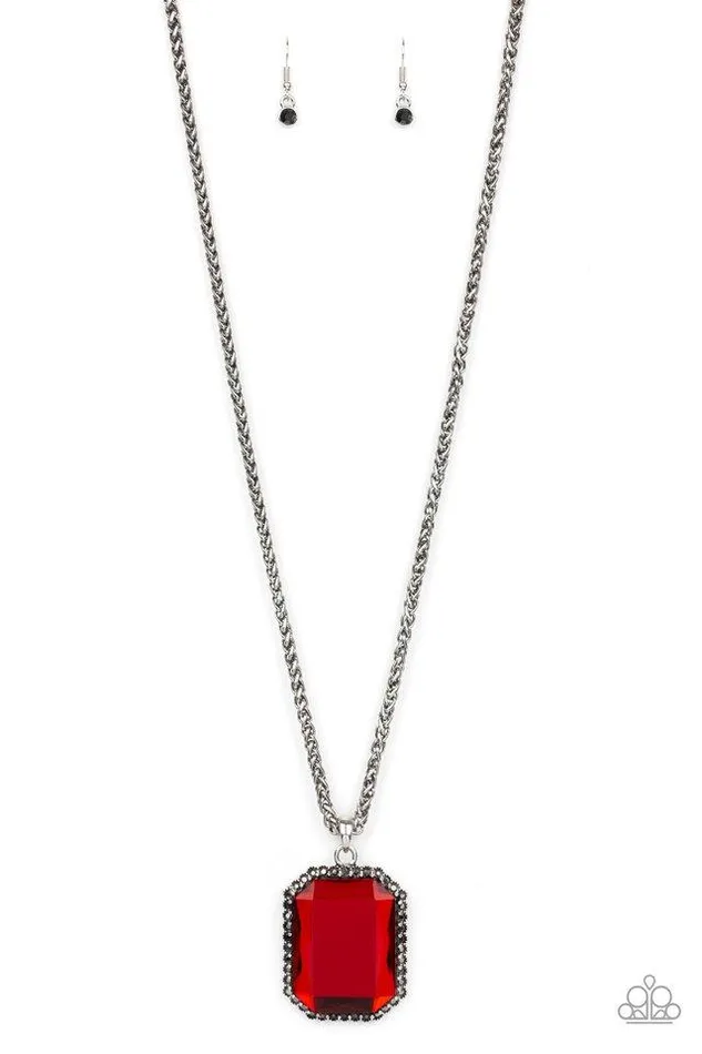 Paparazzi Jewelry Necklaces Paparazzi Necklace Let Your HEIR Down Red