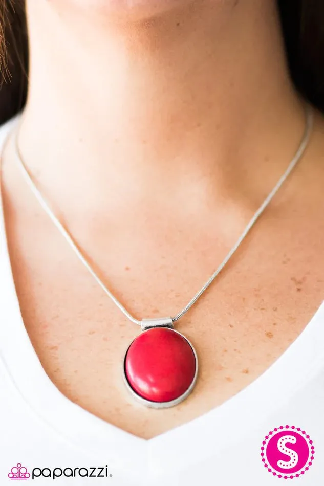 Paparazzi Jewelry Necklaces Paparazzi Necklace Lounging At The Lagoon Red