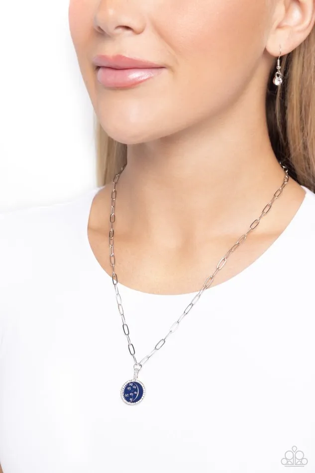 Paparazzi Jewelry Necklaces Paparazzi Necklace Lunar Liaison Blue