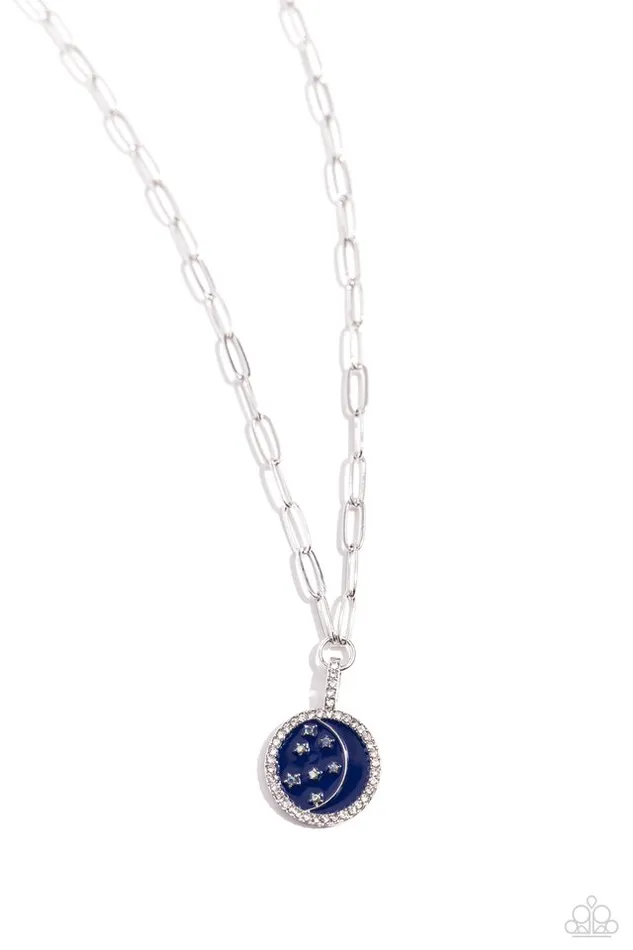 Paparazzi Jewelry Necklaces Paparazzi Necklace Lunar Liaison Blue Paparazzi Jewelry Necklaces Paparazzi Necklace Lunar Liaison Blue