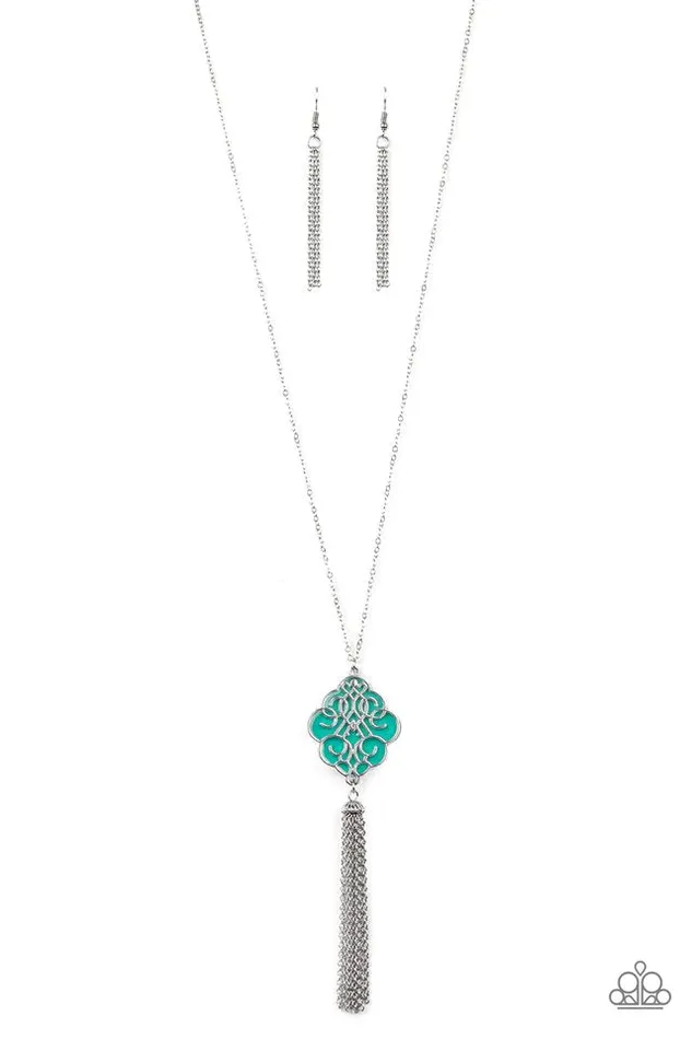 Paparazzi Jewelry Necklaces Paparazzi Necklace Malibu Mandala Green