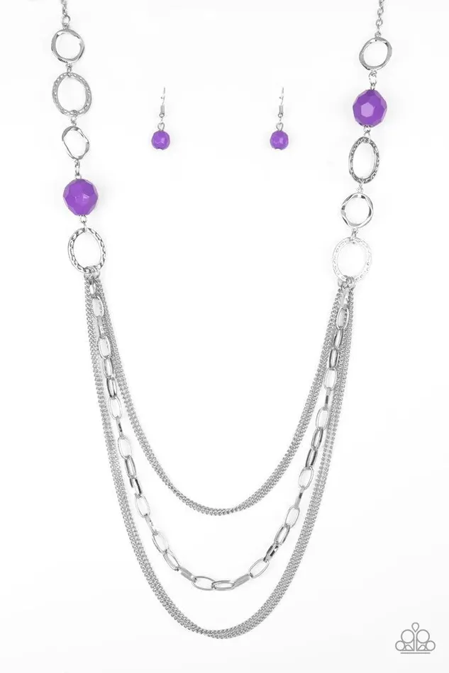 Paparazzi Jewelry Necklaces Paparazzi Necklace Margarita Masquerades Purple