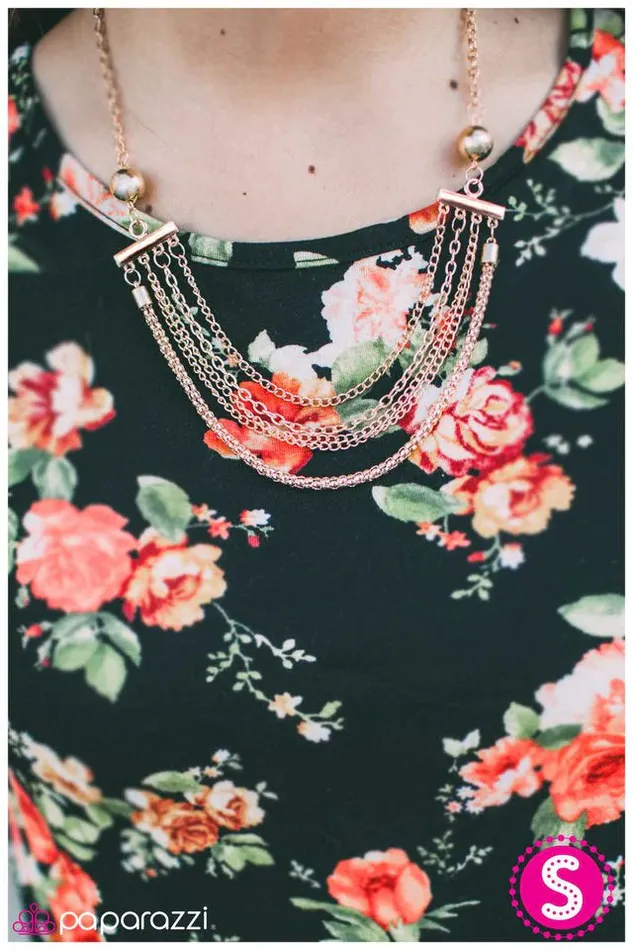 Paparazzi Jewelry Necklaces Paparazzi Necklace Metallic Mai Tai Gold