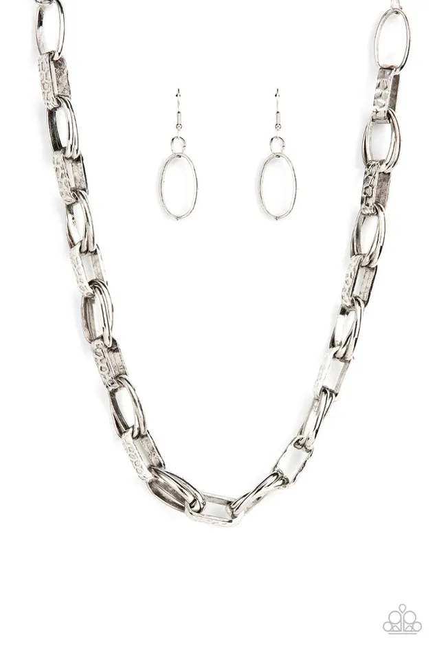 Paparazzi Jewelry Necklaces Paparazzi Necklace Motley In Motion Silver