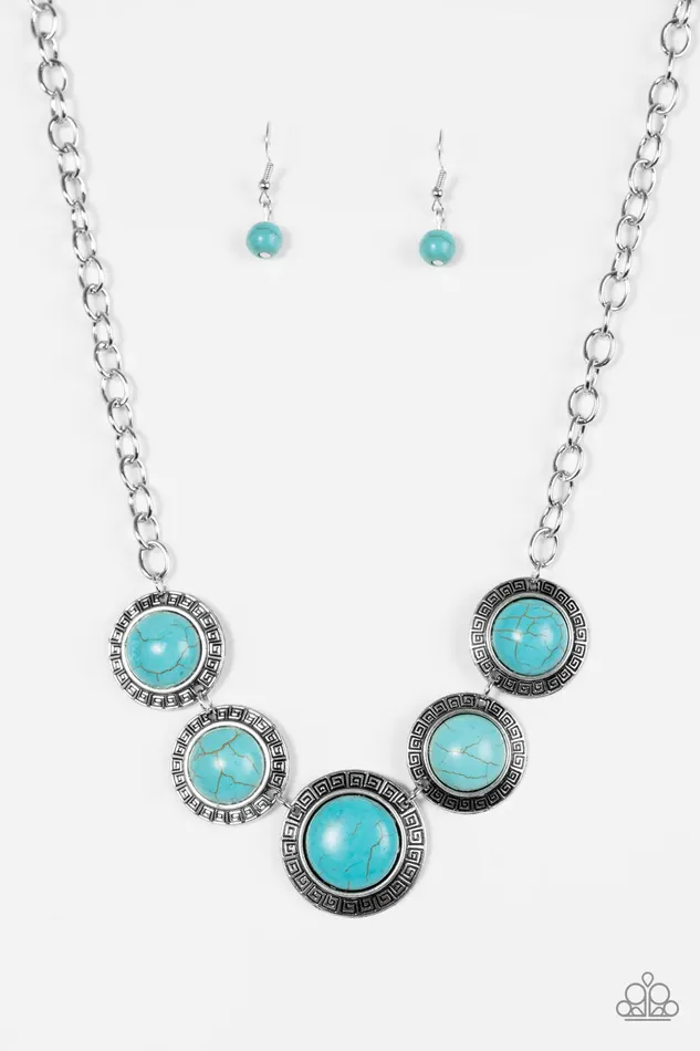 Paparazzi Jewelry Necklaces Paparazzi Necklace Mountain Roamer Blue