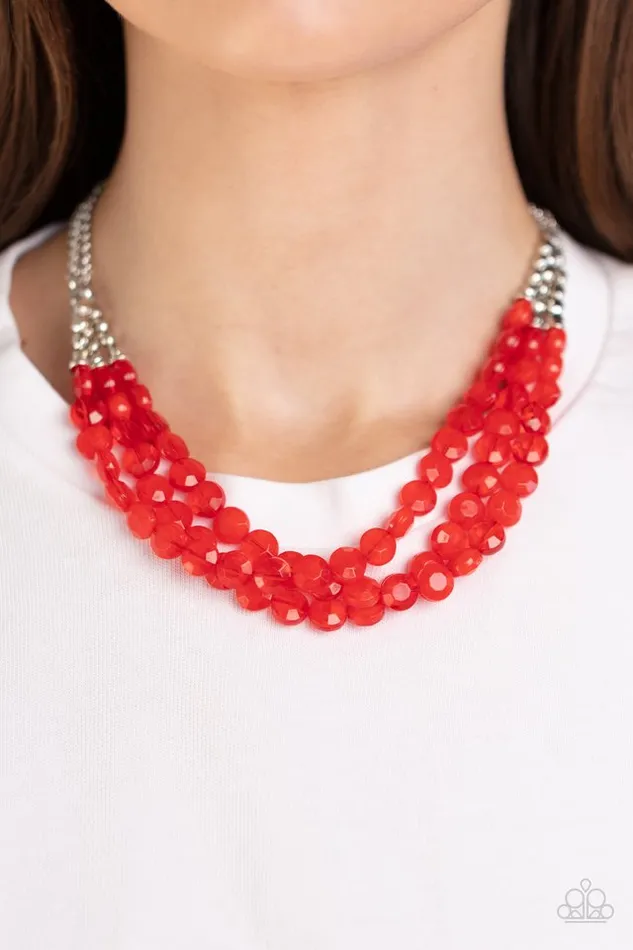 Paparazzi Jewelry Necklaces Paparazzi Necklace Pacific Picnic Red