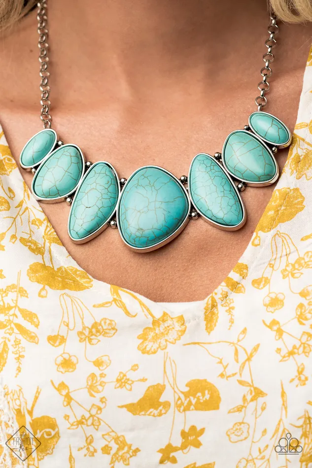 Paparazzi Jewelry Necklaces Paparazzi Necklace Primitive Blue Fashion Fix Sept 2020