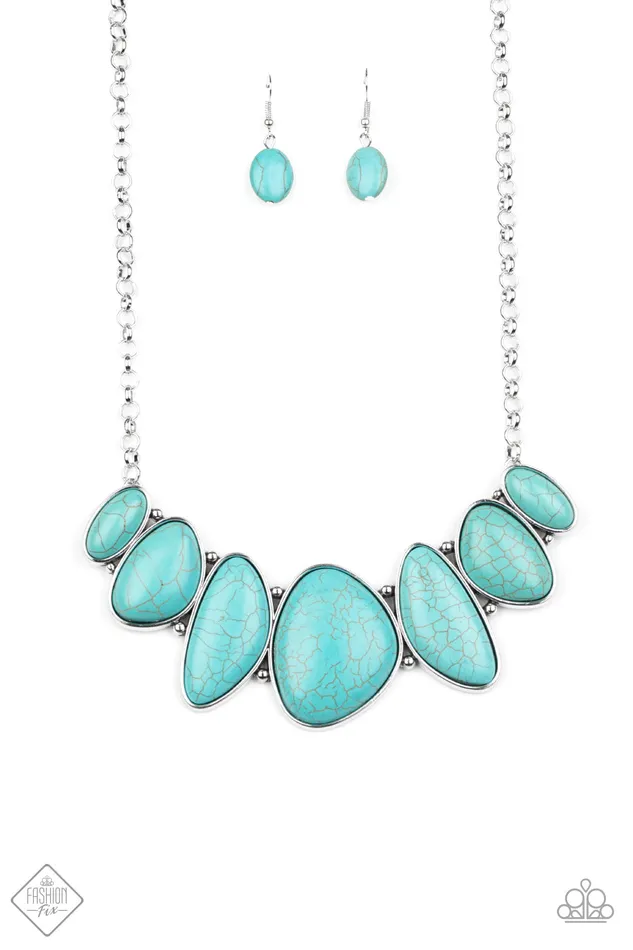 Paparazzi Jewelry Necklaces Paparazzi Necklace Primitive Blue Fashion Fix Sept 2020
