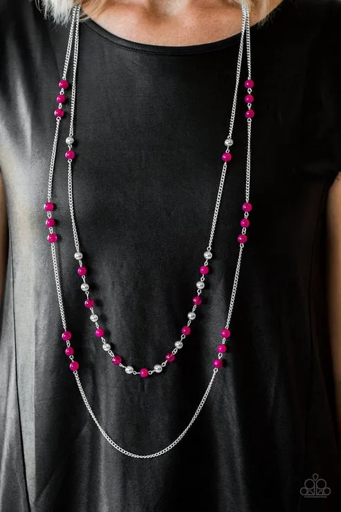 Paparazzi Jewelry Necklaces Paparazzi Necklace Prismatic Sunsets Pink