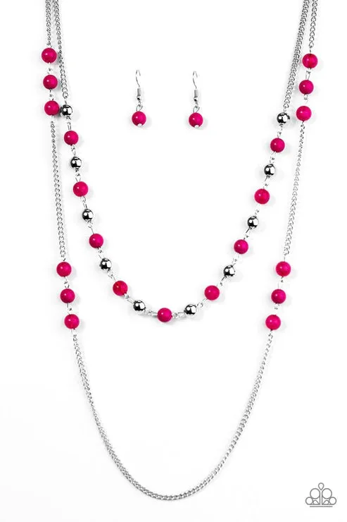 Paparazzi Jewelry Necklaces Paparazzi Necklace Prismatic Sunsets Pink