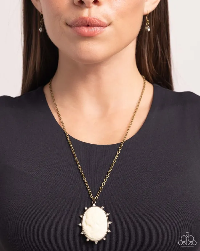 Paparazzi Jewelry Necklaces Paparazzi Necklace Romantic Artistry Brass