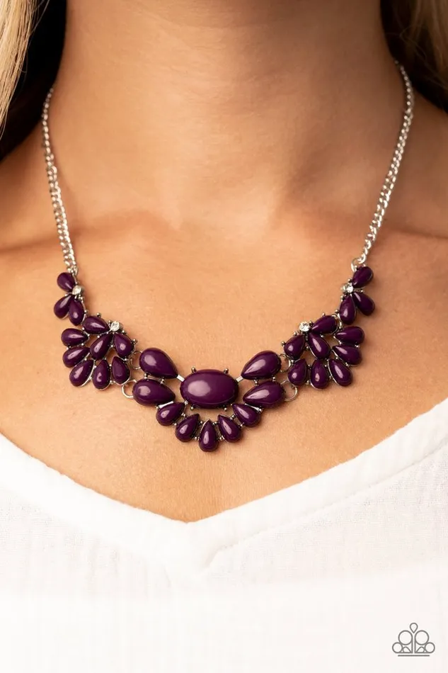Paparazzi Jewelry Necklaces Paparazzi Necklace Secret GARDENISTA Purple
