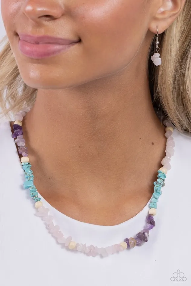 Paparazzi Jewelry Necklaces Paparazzi Necklace Soothing Stones Pink