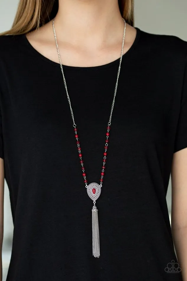 Paparazzi Jewelry Necklaces Paparazzi Necklace Soul Quest Red