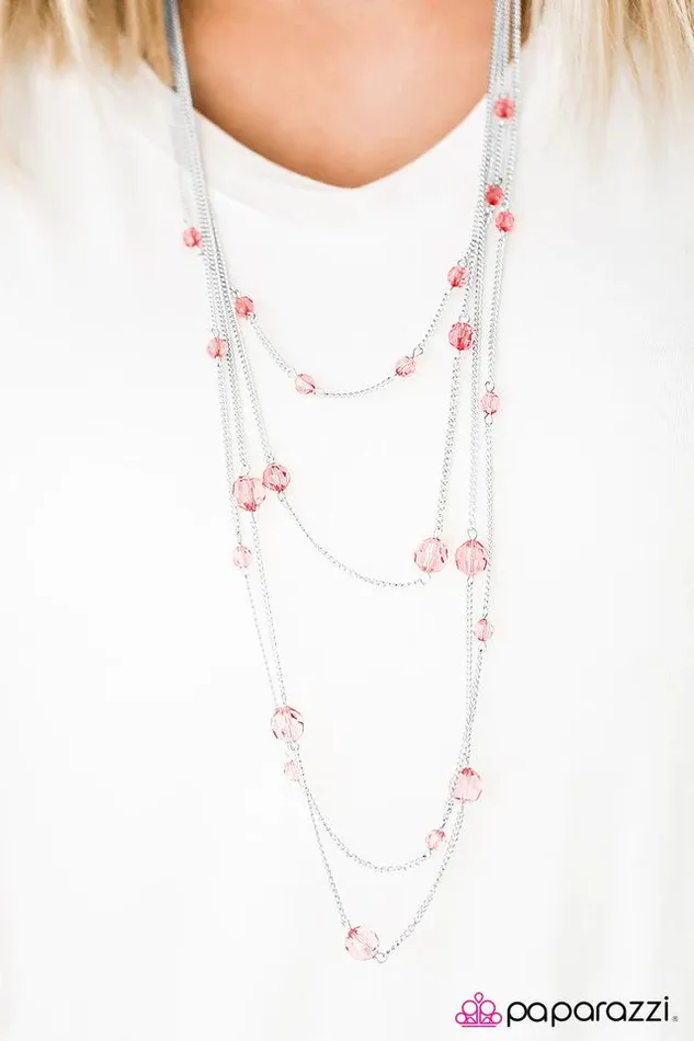 Paparazzi Jewelry Necklaces Paparazzi Necklace Sparkling Intentions Orange