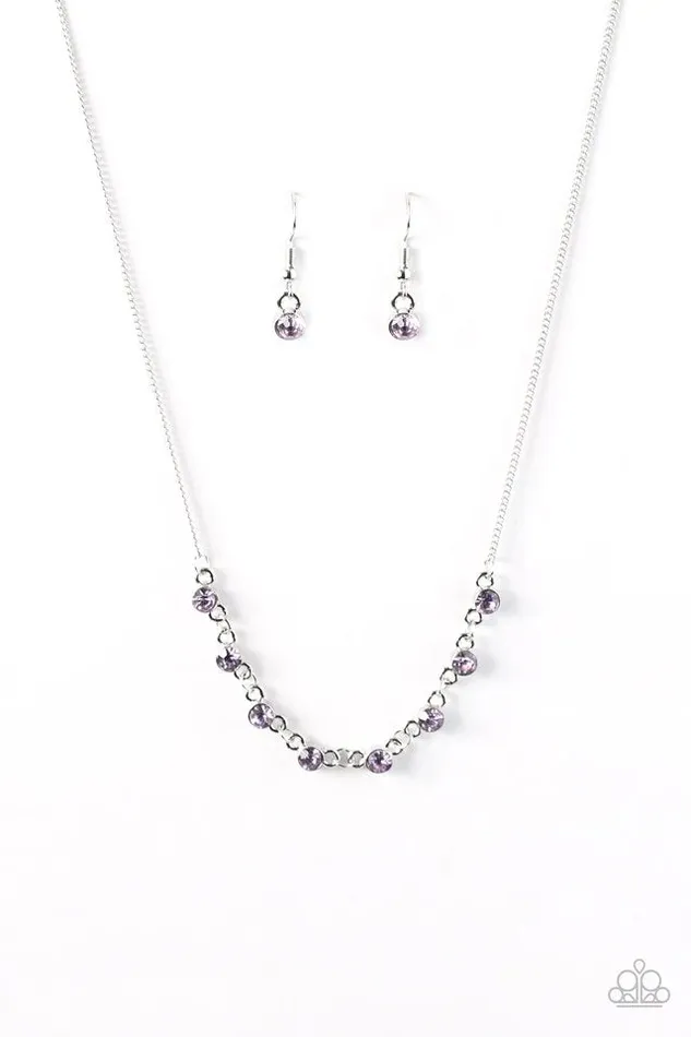 Paparazzi Jewelry Necklaces Paparazzi Necklace Stay Sparkly Purple