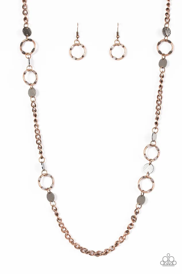 Paparazzi Jewelry Necklaces Paparazzi Necklace Stylishly Steampunk Copper