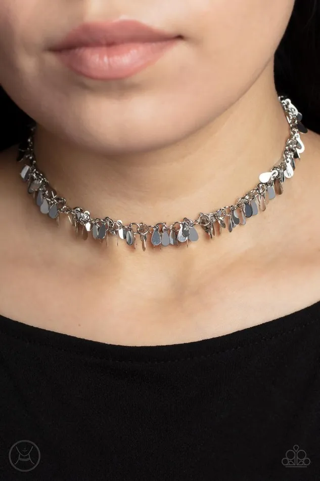 Paparazzi Jewelry Necklaces Paparazzi Necklace Surreal Shimmer Silver