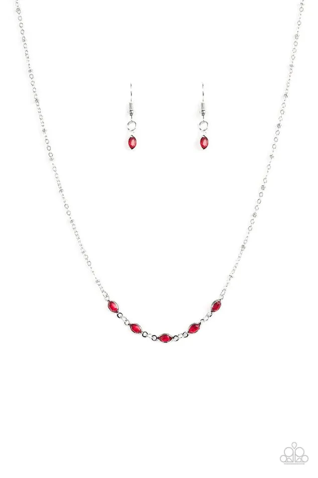 Paparazzi Jewelry Necklaces Paparazzi Necklace Take Center Stage Red