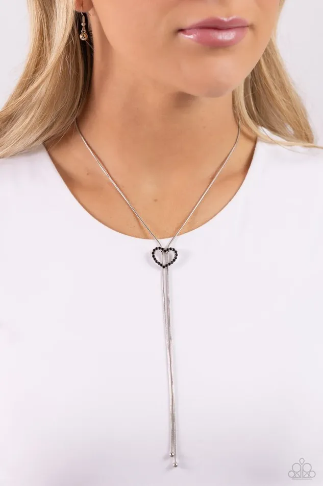 Paparazzi Jewelry Necklaces Paparazzi Necklace Tempting Tassel Black