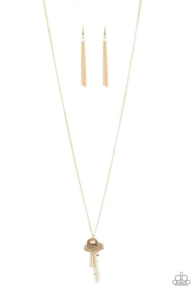 Paparazzi Jewelry Necklaces Paparazzi Necklace The Keynoter Gold