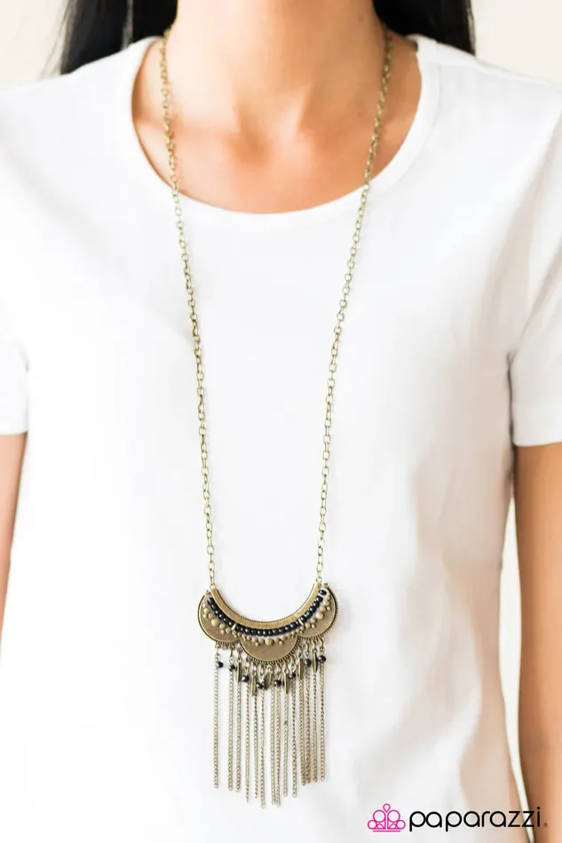 Paparazzi Jewelry Necklaces Paparazzi Necklace Tribal Fusion Brass