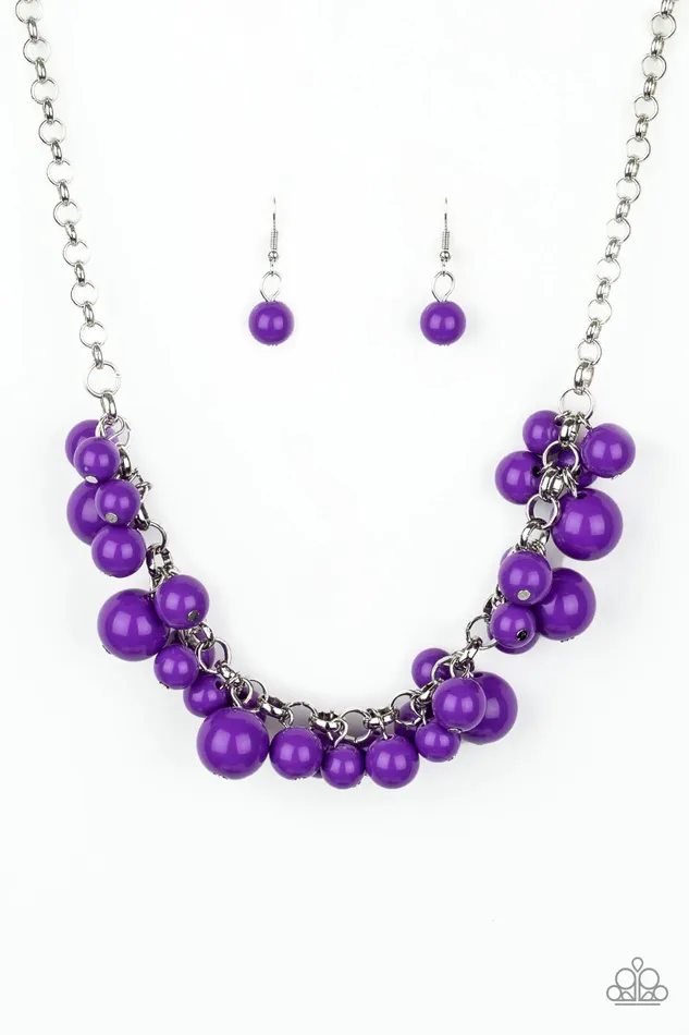 Paparazzi Jewelry Necklaces Paparazzi Necklace Walk This BROADWAY Purple
