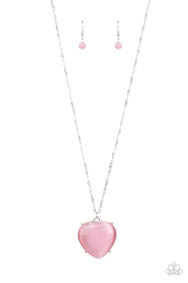 Paparazzi Jewelry Necklaces Paparazzi Necklace Warmhearted Glow Pink