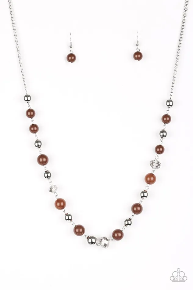 Paparazzi Jewelry Necklaces Paparazzi Necklace Weekend Getaway Brown