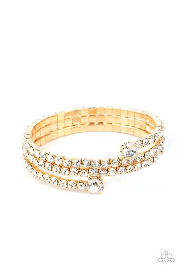 Paparazzi Jewelry Paparazzi Bracelet After Party Princess Gold Bracelets
