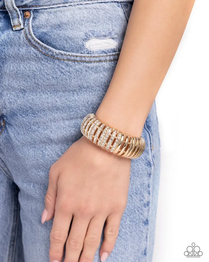 Paparazzi Jewelry Paparazzi Bracelet Appealing ALister Gold Bracelets