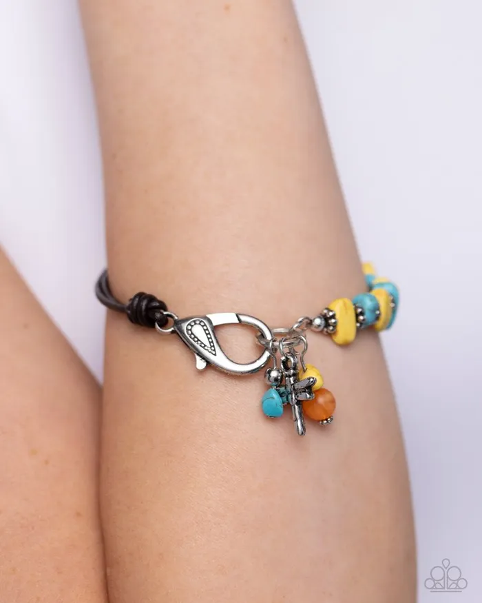 Paparazzi Jewelry Paparazzi Bracelet Daring Dragonfly Yellow Bracelets