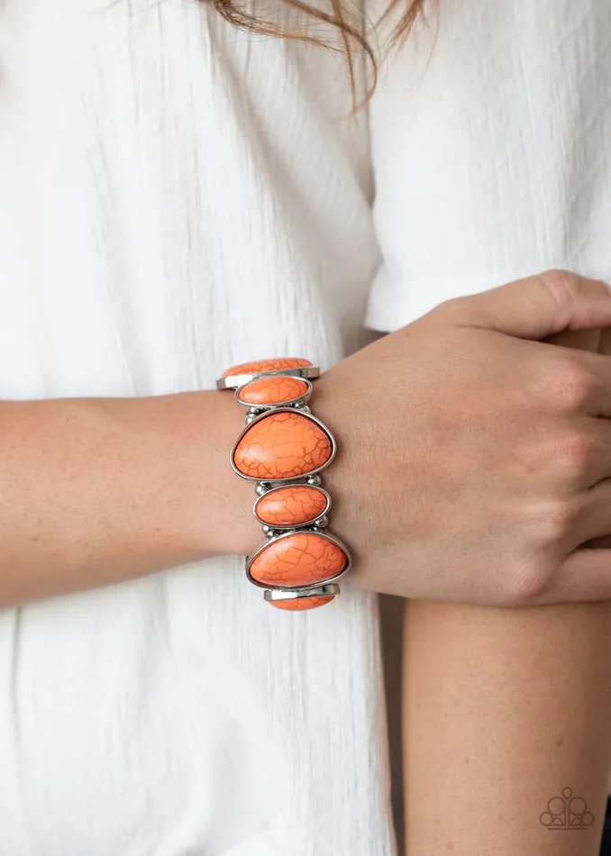 Paparazzi Jewelry Paparazzi Bracelet Feel At HOMESTEAD Orange Bracelets