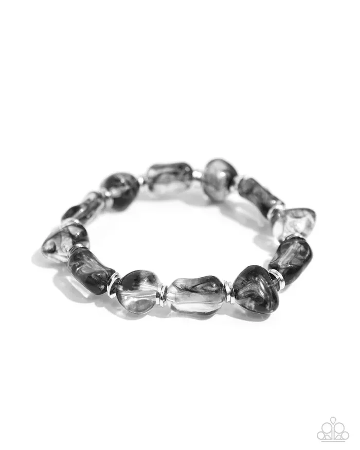 Paparazzi Jewelry Paparazzi Bracelet GLASSY Genre Black Bracelets Paparazzi Jewelry Paparazzi Bracelet GLASSY Genre Black Bracelets