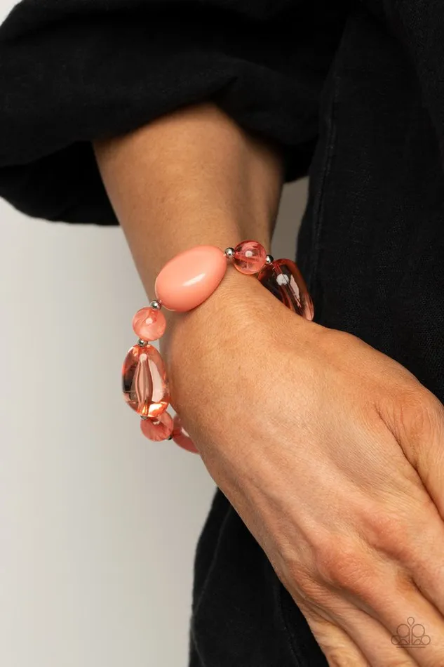 Paparazzi Jewelry Paparazzi Bracelet I Need a STAYCATION Orange Bracelets