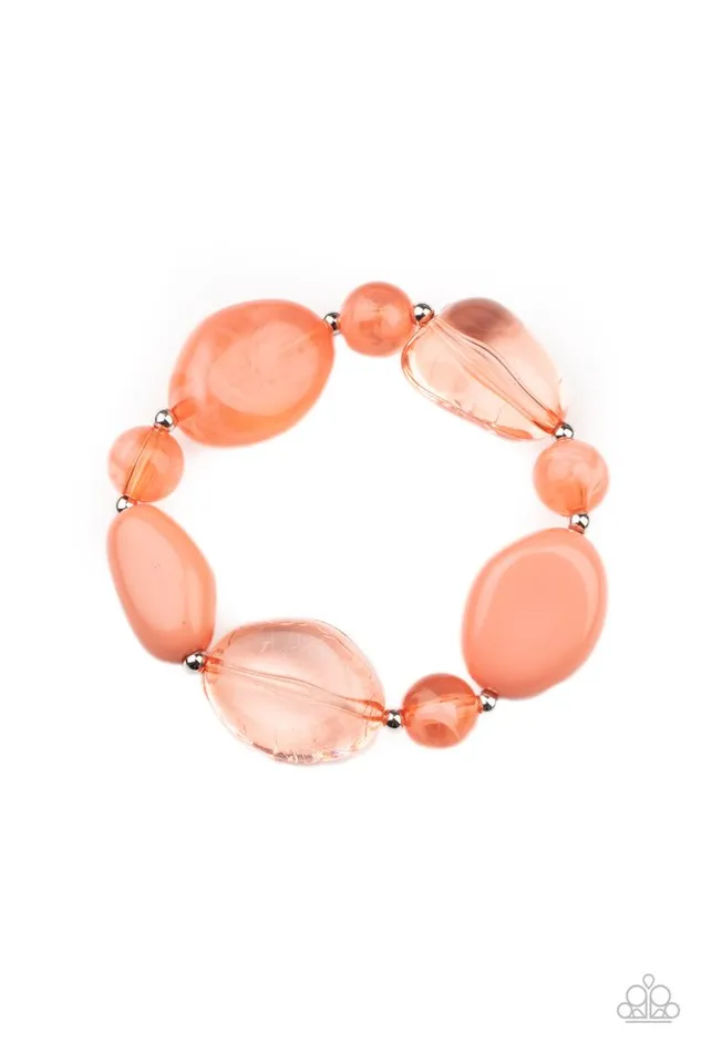 Paparazzi Jewelry Paparazzi Bracelet I Need a STAYCATION Orange Bracelets Paparazzi Jewelry Paparazzi Bracelet I Need a STAYCATION Orange Bracelets